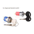 16 mm key switch lock with UL certified for on-on switch function